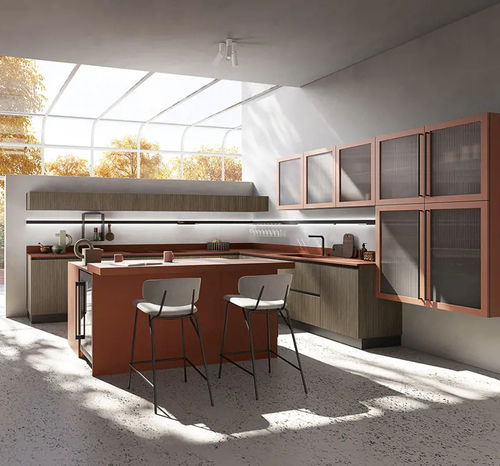 Cucina contemporanea - Elite - Ar-Tre - in fibra di legno / con isola / di misura media