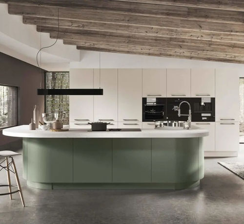 Cucina contemporanea - Progetto Sistema Laccato - Ar-Tre - in MDF / in fibra di legno / con isola