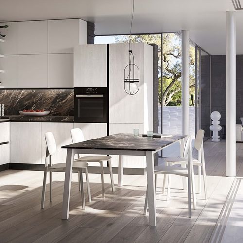 Tavolo da pranzo contemporaneo - Ar-Tre - impiallacciato in legno / in MDF stratificato / in melaminico