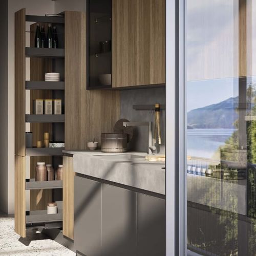 Scaffale ad incasso - Ar-Tre - contemporaneo / in legno / per cucina