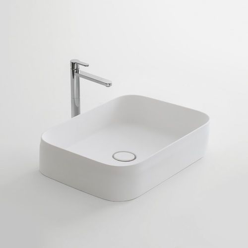 Lavabo da appoggio - BELT 55 - ARBI - in Teknoform® / rettangolare / contemporaneo