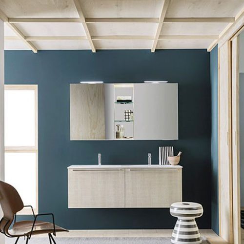 Specchio da bagno a muro - SIDE - ARBI - contemporaneo / rettangolare / in legno