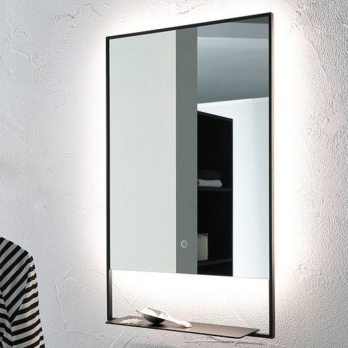 Specchio da bagno a muro - CASTORE - COMPAB - contemporaneo / rettangolare / luminoso a LED