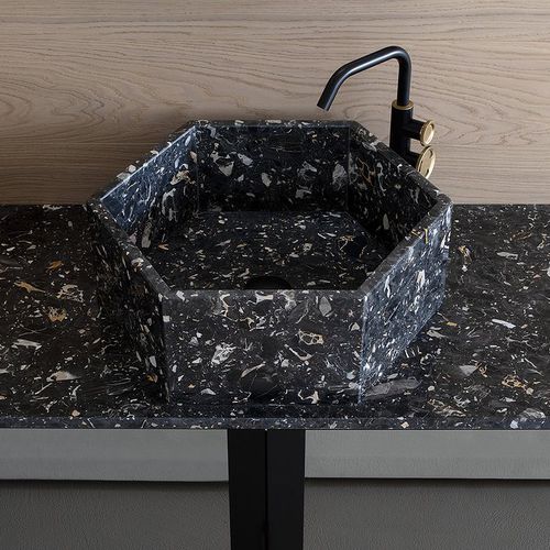 Lavabo da appoggio - BEE - COMPAB - in marmo / contemporaneo