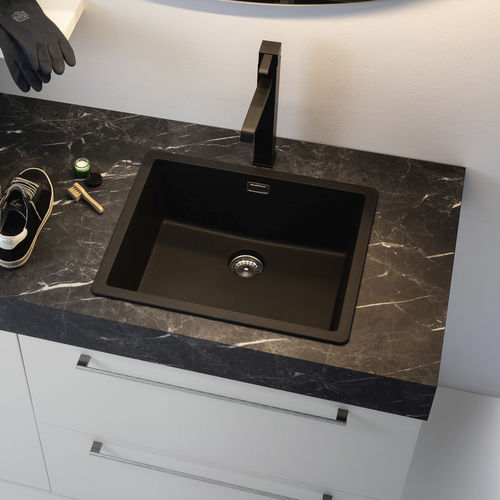Lavabo drop-in - HELIX - COMPAB - in cristallo / rettangolare / contemporaneo
