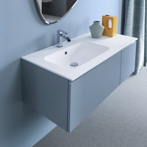 Lavabo sospeso - STYLE - COMPAB - in pietra / rettangolare / contemporaneo