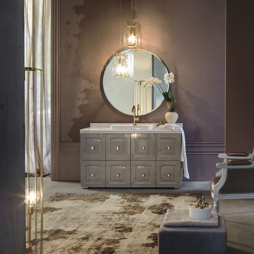 Mobile lavabo da appoggio - AC SERIES - COMPAB - in legno / contemporaneo / con cassetti