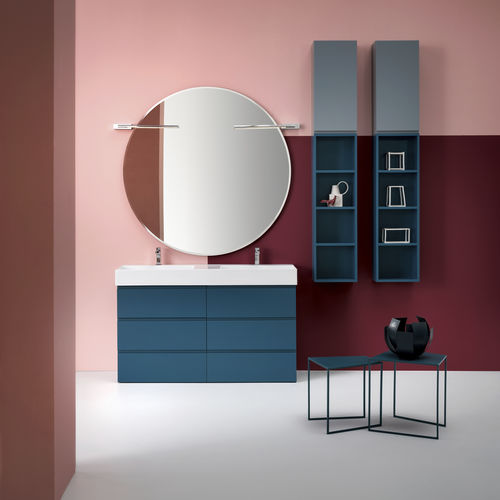Mobile lavabo doppio - BG42 - COMPAB - da appoggio / in legno / contemporaneo