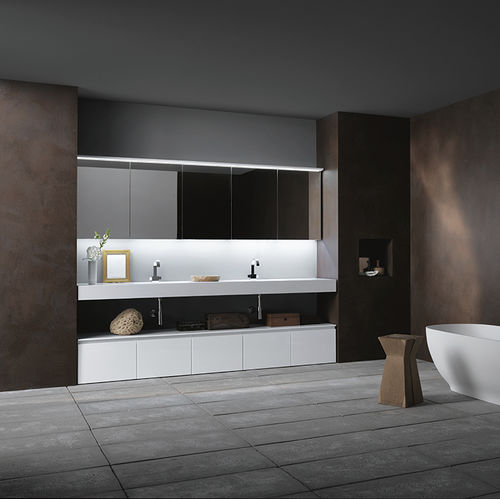 Mobile lavabo doppio - NK 04 / NK 05 / NK 06 - COMPAB - sospeso / in legno / contemporaneo