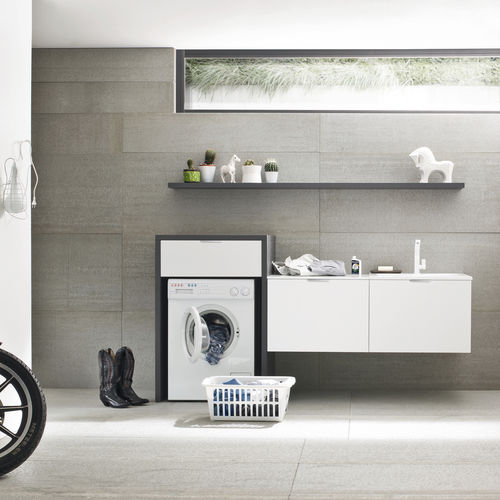 Mobile lavabo sospeso - L09 - COMPAB - in legno / contemporaneo / con cassetti