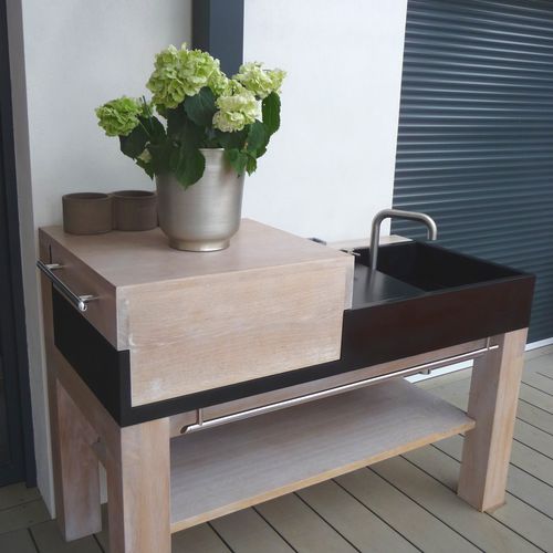 Mobile lavello per giardino - PLANCHA - BALIAN BETON Atelier