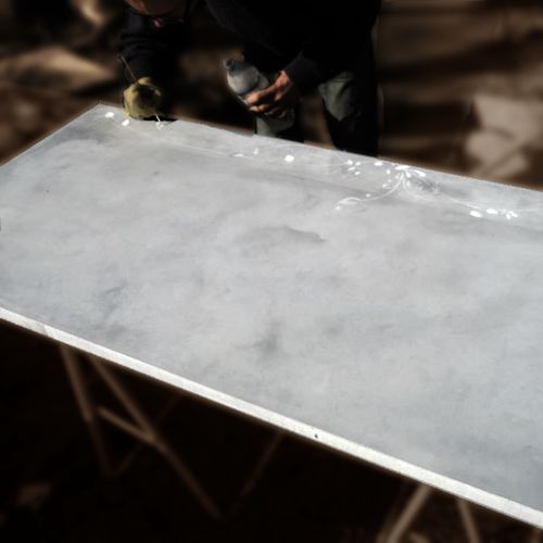 Piano di lavoro in calcestruzzo HUP Ductal© - PERSONNALISATION - BALIAN BETON Atelier - da cucina