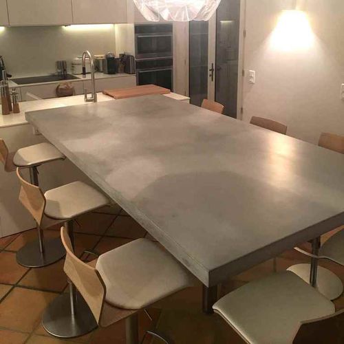 Tavolo da pranzo contemporaneo - PLATEAU - BALIAN BETON Atelier - in calcestruzzo HUP Ductal© / rettangolare / per uso residenziale