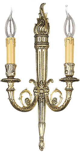 Applique in stile - APPLY - RIPERLAMP ILUMINACION - da interno / in ottone / a candelabro