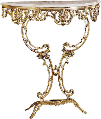 Consolle in stile - 813A - RIPERLAMP ILUMINACION - in vetro / in ottone / a mezzaluna