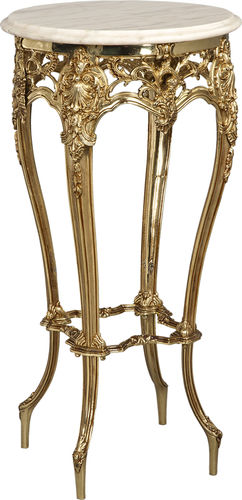 Tavolino in stile - 822F - RIPERLAMP ILUMINACION - in marmo / in ottone / rotondo
