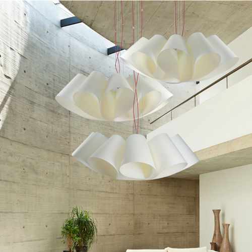 Lampada a sospensione - FLÓ - EL TORRENT IL.LUMINACIO - in acciaio / in acrilico / contemporanea