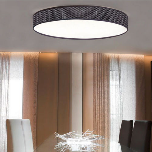 Plafoniera contemporanea - SLIM - EL TORRENT IL.LUMINACIO - rotonda / in tessuto / LED