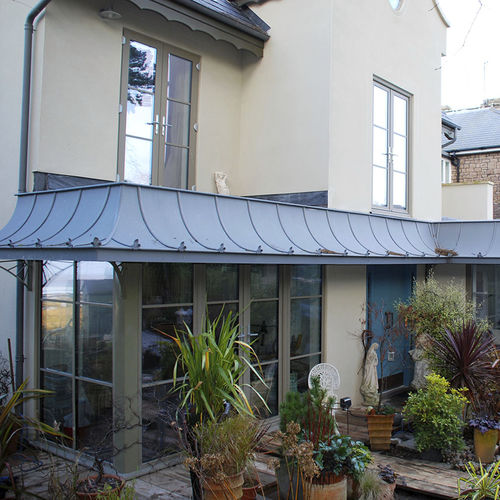 Tetto in zinco - PERIOD CANOPY - Peters Roofing - aspetto ardesia / curvo