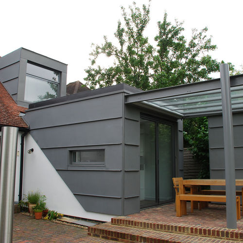 Copertura in zinco - WOOD STREET VILLAGE - Peters Roofing - aspetto ardesia / aspetto metallo / con giunti a doppia aggraffatura