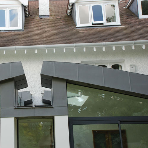 Copertura in zinco - VICARAGE ROAD - Peters Roofing - aspetto ardesia / aspetto metallo / con giunti a doppia aggraffatura