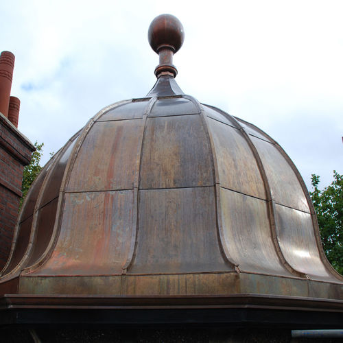 Copertura in rame - DUNSTAN HOUSE - Peters Roofing - aspetto metallo / con giunti a doppia aggraffatura / curva