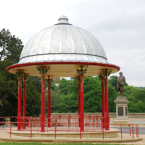 Tetto in zinco - SALTAIRE BANDSTAND - Peters Roofing - aspetto metallo / con giunti a doppia aggraffatura / curvo