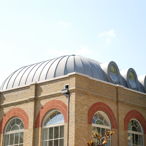 Copertura in zinco - MARIMED HOUSE - Peters Roofing - aspetto ardesia / con giunti a doppia aggraffatura / curva