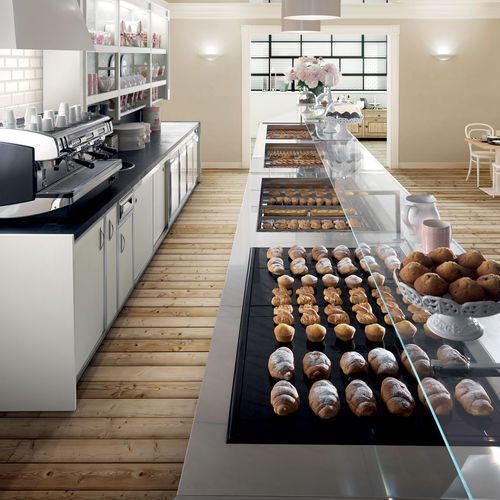 Vetrina Refrigerata Da Banco Royal Catering RCCC-160ST - 160 Litri, 3 Ripiani, Acciaio Inox - Foto 3