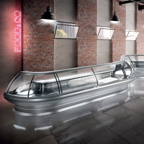 Vetrina refrigerata espositiva - MIRAGE - Frigomeccanica - per negozio / in acciaio inossidabile / con sportello