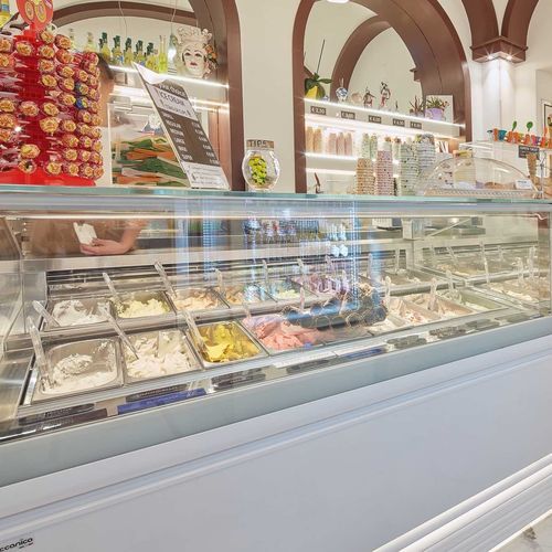 Vetrina refrigerata espositiva - MAGNUM - Frigomeccanica - per pasticceria / in acciaio inossidabile / con sportello
