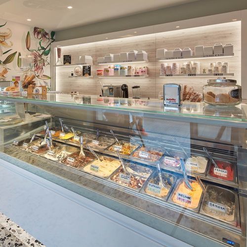 Vetrina refrigerata espositiva - PREMIUM - Frigomeccanica - per negozio / in acciaio inossidabile / colorata