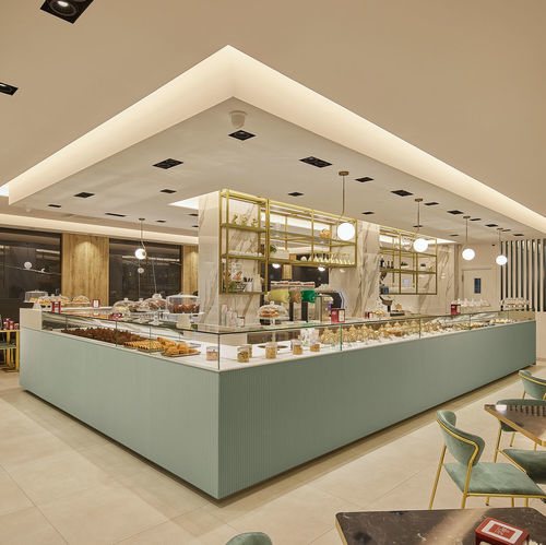 Bancone da bar - RIGO - Frigomeccanica - in metallo / in acciaio inossidabile / in Corian®