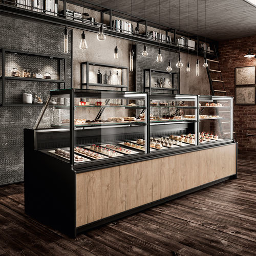 Vetrina refrigerata espositiva - GIULIA - Frigomeccanica - per negozio / per pasticceria / per panetteria