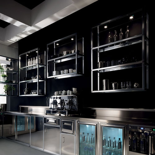 Bancone da bar - BACK BAR COUNTERS - Frigomeccanica - in acciaio inossidabile / in alluminio anodizzato / dritto