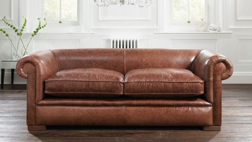 Divano letto - BERKELEY - distinctive chesterfields - classico / in pelle / marrone