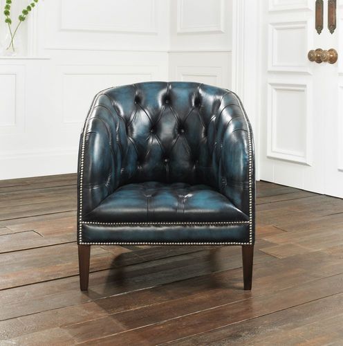 Poltrona chesterfield - BURGHLEY - distinctive chesterfields - in pelle
