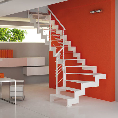 Scala dritta - Link Iron - CAST DESIGN - a L / con gradini in metallo / con struttura in metallo