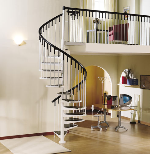 Scala a chiocciola - A7 - CAST DESIGN - con gradini in metallo / per uso residenziale / da interno