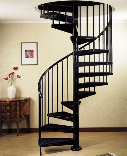 Scala a chiocciola - A8 - CAST DESIGN - con gradini in metallo / con struttura in metallo / per uso residenziale