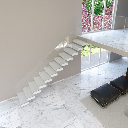 Scala dritta - Swing Infinity - CAST DESIGN - con gradini in legno / con struttura in metallo / per uso residenziale