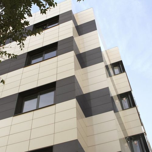 Rivestimento di facciata in pannelli - FRONTEK : MERCURIO - Greco Gres - in ceramica / levigato / di grande formato