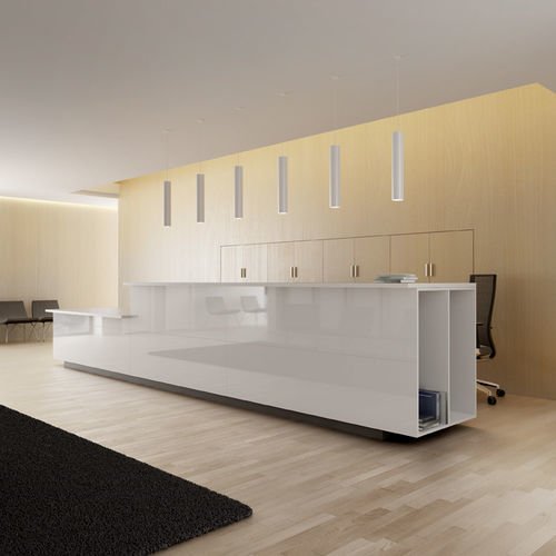 Banco reception d'angolo - RECEPTION - Forma 5 - in laminato