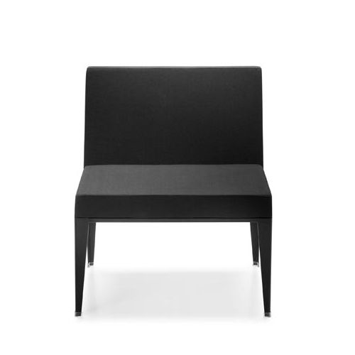 Chauffeuse contemporanea - CORNER - Forma 5 - in tessuto / d'angolo / grigia