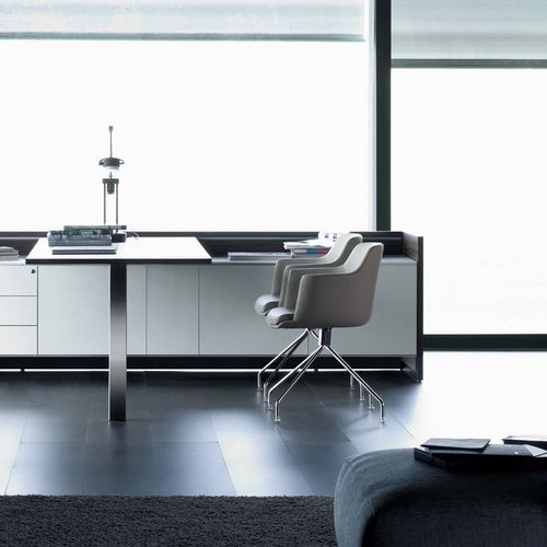 Sedia visitatore contemporanea - CUORE - Forma 5 - da interno / in tessuto / in alluminio