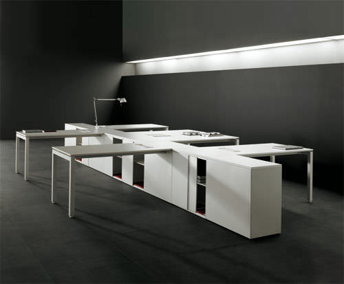 Scrivania per open space - F25 - Forma 5 - contemporanea / in laminato / contract