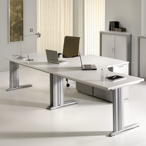Scrivania per open space - NEO - Forma 5 - contemporanea / in metallo / in laminato