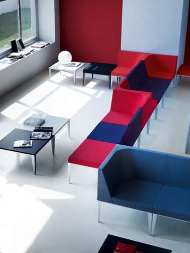 Divano modulare - CORNER - Forma 5 - contemporaneo / in tessuto / d'angolo