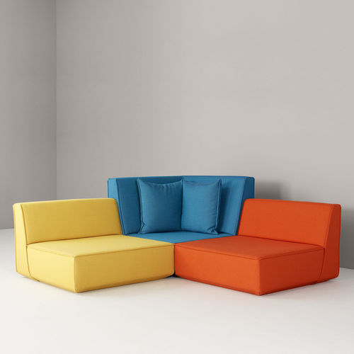 Divano modulare - SK017 - Cubit - d'angolo / contemporaneo / in tessuto