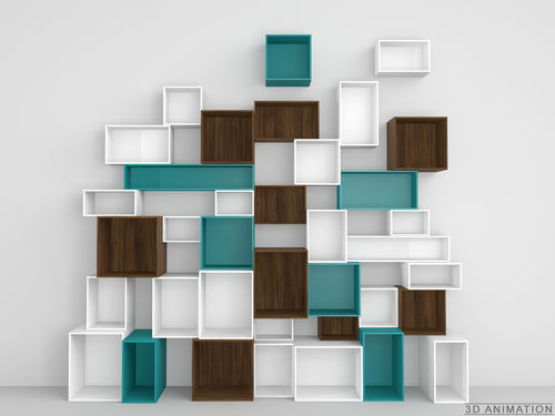 Mensola - RK094 - Cubit - contemporaneo / in MDF / in MDF laccato